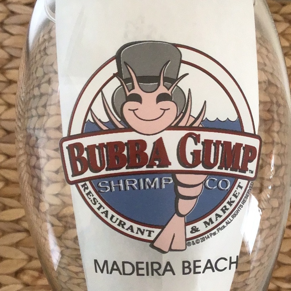 Set of 2 Bubba Gump Shrimp Co. Glasses, Santa Monica (CA) & Madeira Beach (FL) - Picture 5 of 8